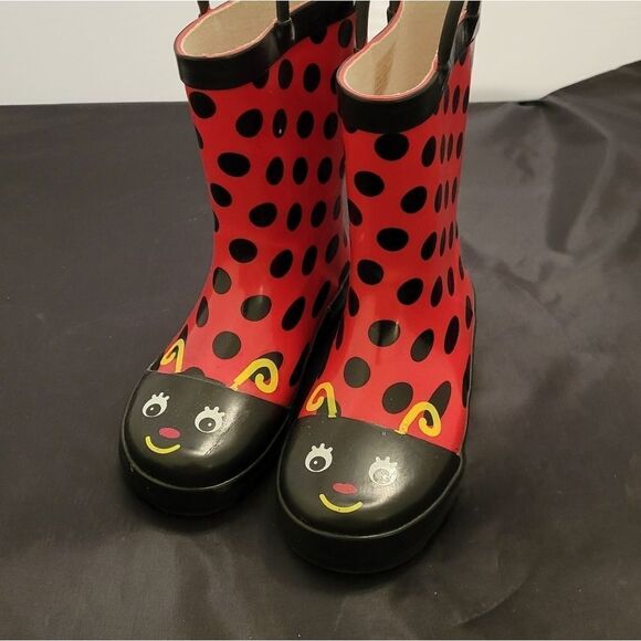 BRAND NEW LADYBUG  GIRL RAIN BOOTS - Picture 14 of 16